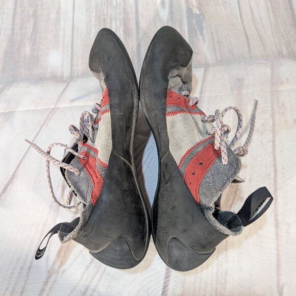 SCARPA Helix Climbing Shoes - Red, Gray, Black - Men's Size 10.5 US - Picture 7 of 9